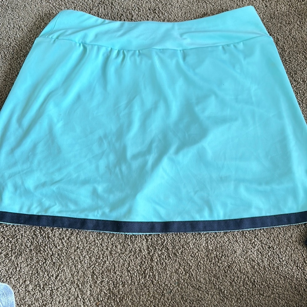 Turquoise remiss Skirt with shorts